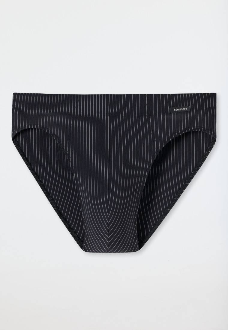 Schiesser Rio-Slip schwarz gestreift - Pure Micro Auslauf