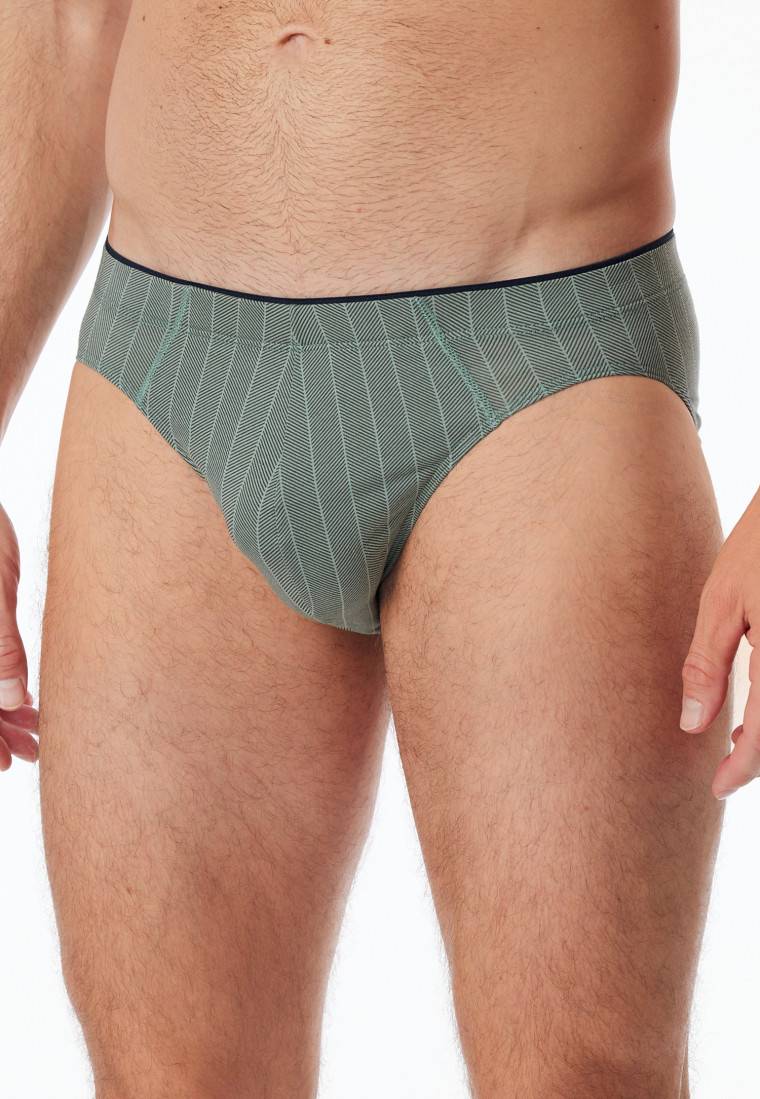 Schiesser Supermini Organic Cotton gemustert linde - 95/5 Verkauf