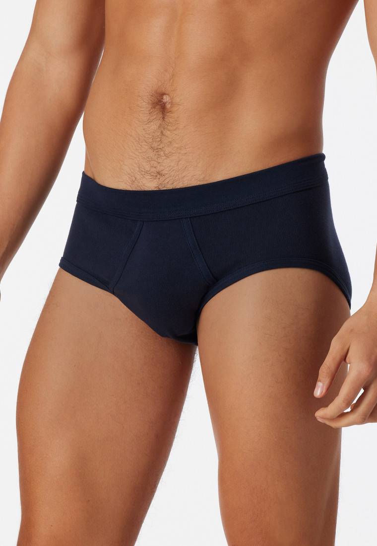 Schiesser Sportslips 2er Pack mit Eingriff navy - Essentials Feinripp Günstiger Verkauf