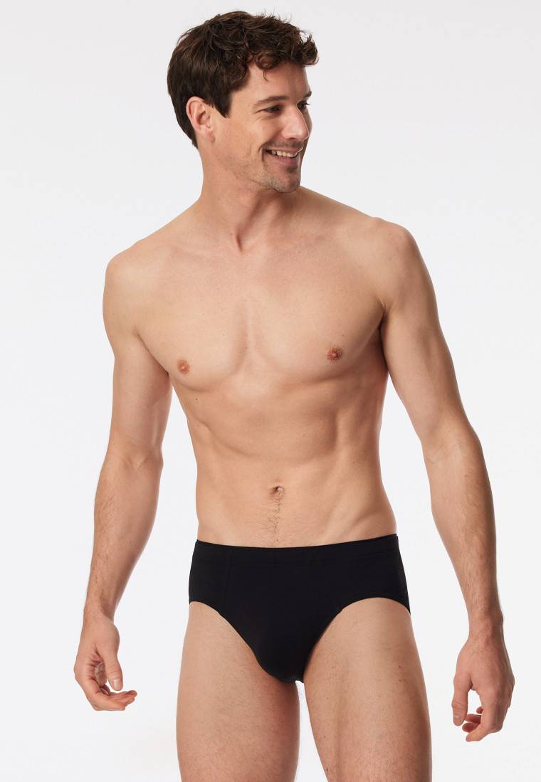 Schiesser Minislip schwarz - Premium Cotton