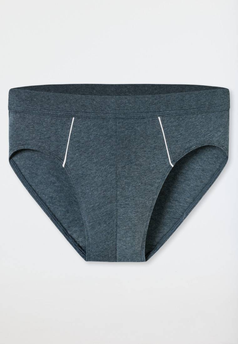 Schiesser Minislip blau-meliert - Comfort Fit Fabrik Onlineshop