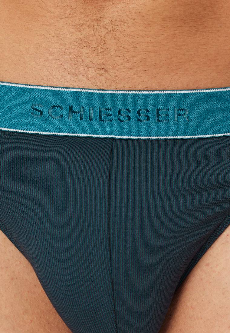 Schiesser Rio-Slip Modal gestreift petrol - Duality Function Rabatt