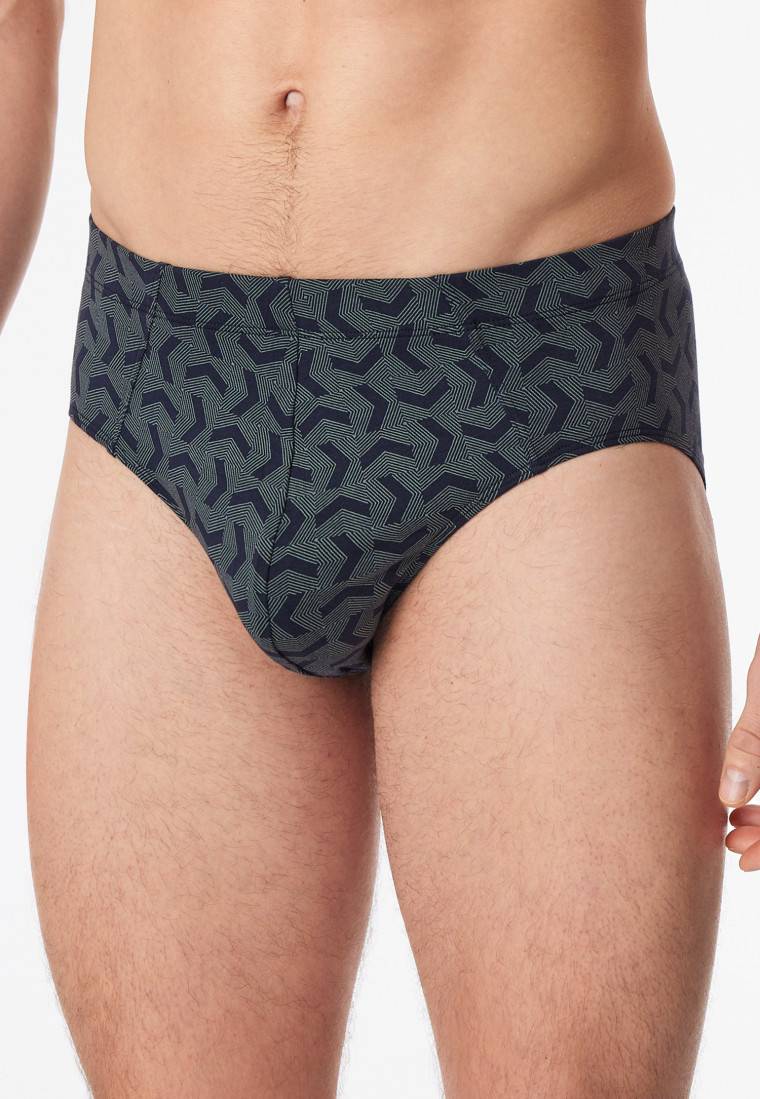 Schiesser Supermini 3er-Pack Organic Cotton dunkelblau gemustert - 95/5 Günstig kaufen