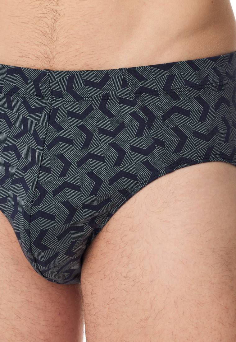 Schiesser Supermini 3er-Pack Organic Cotton dunkelblau gemustert - 95/5 Günstig kaufen