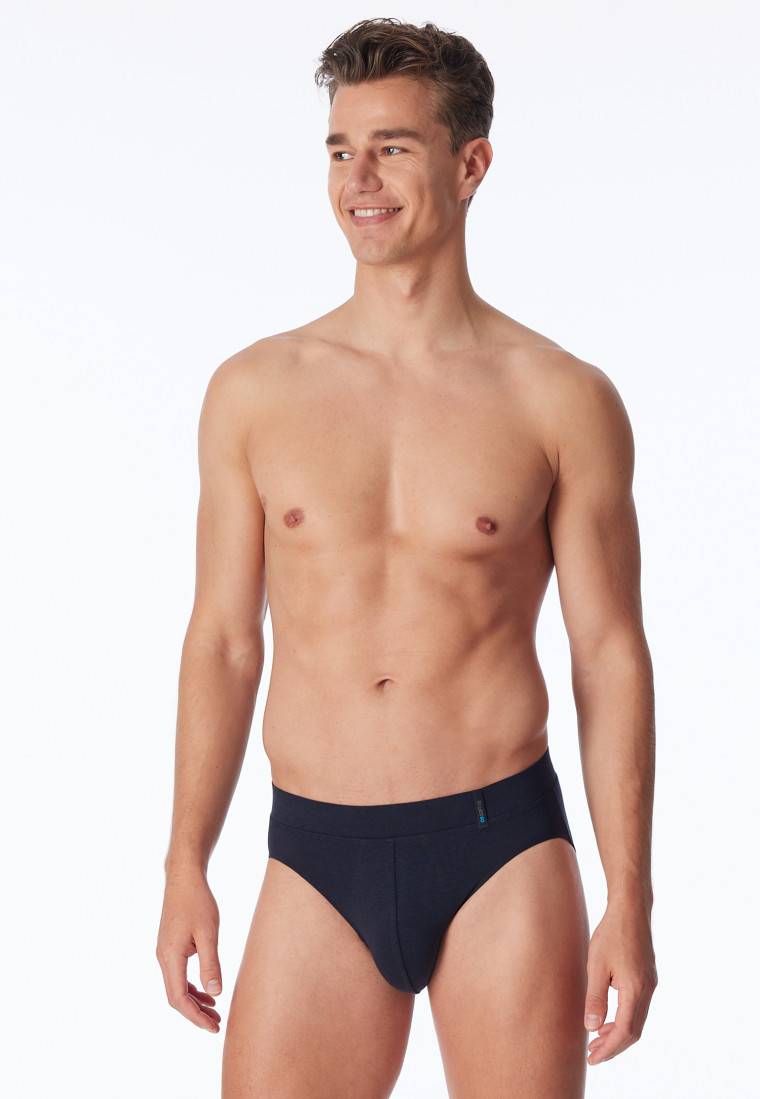 Schiesser Rio-Slip blauschwarz - "Long Life Soft"