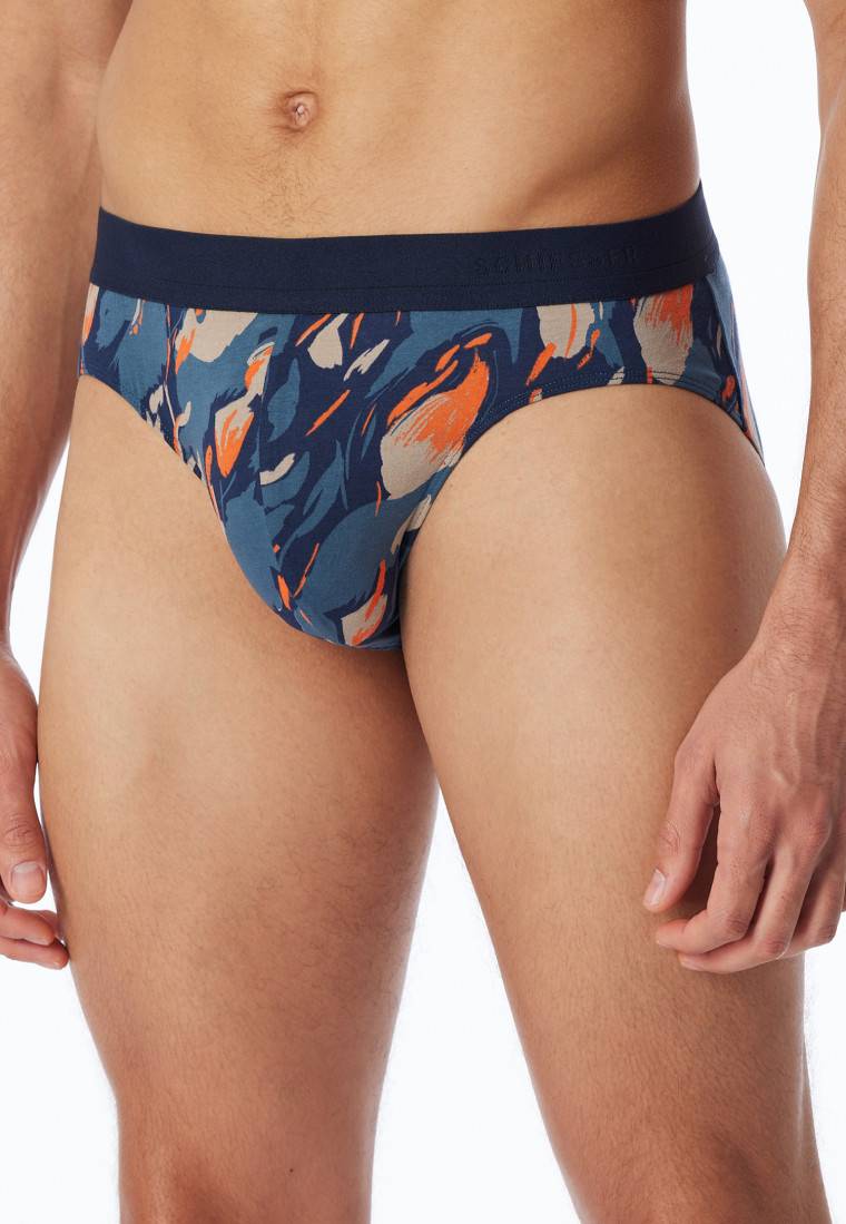 Schiesser Rio-Slip atlantikblau gemustert - 95/5 Preisnachlass