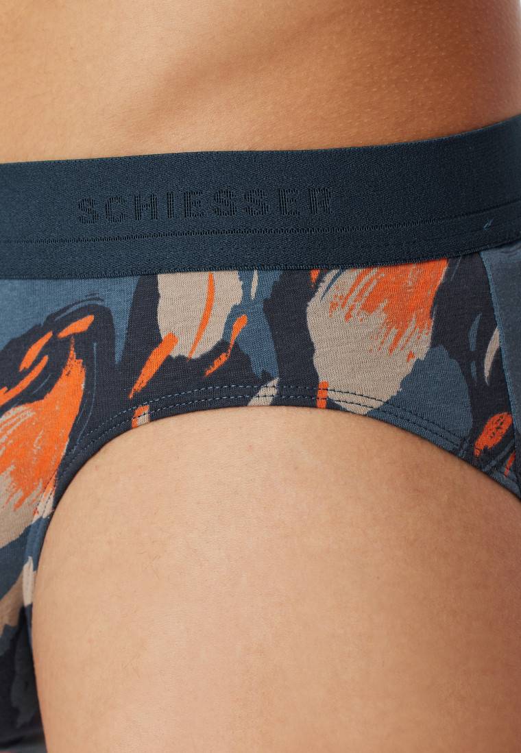 Schiesser Rio-Slip atlantikblau gemustert - 95/5 Preisnachlass