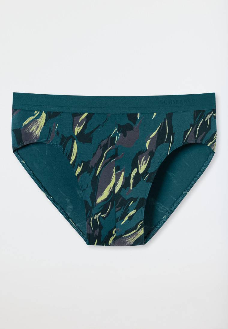 Schiesser Rio-Slip petrol gemustert - 95/5 Weihnachtsangebot