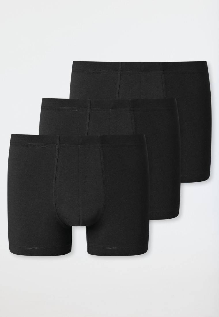 Schiesser Shorts 3er-Pack Organic Cotton schwarz - 95/5 Valentinstagsangebot