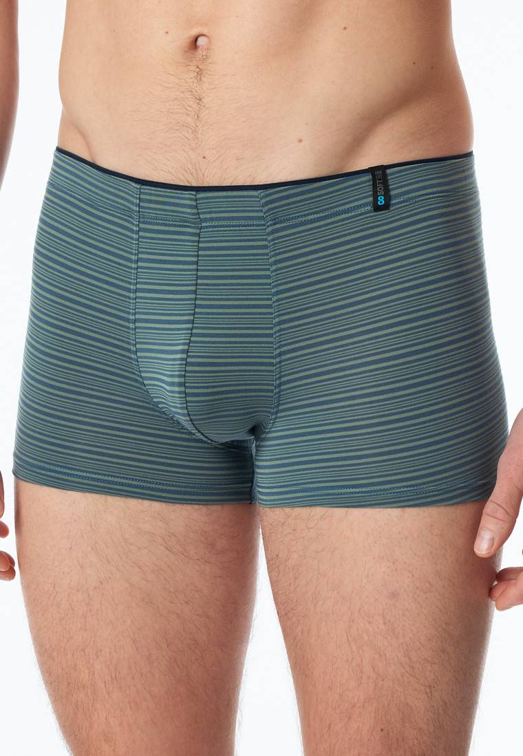 Schiesser Shorts Modal Streifen linde - Long Life Soft Große Rabatte