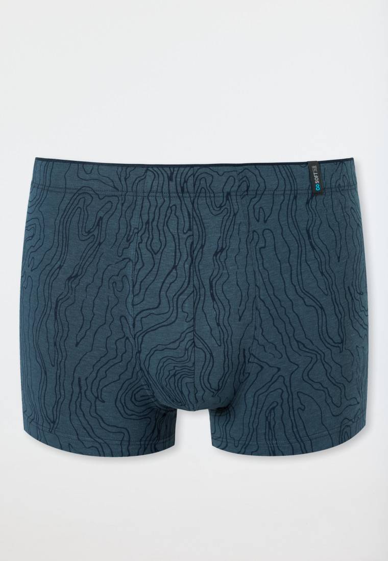 Schiesser Shorts Modal gemustert dunkelblau - Long Life Soft Neuheiten