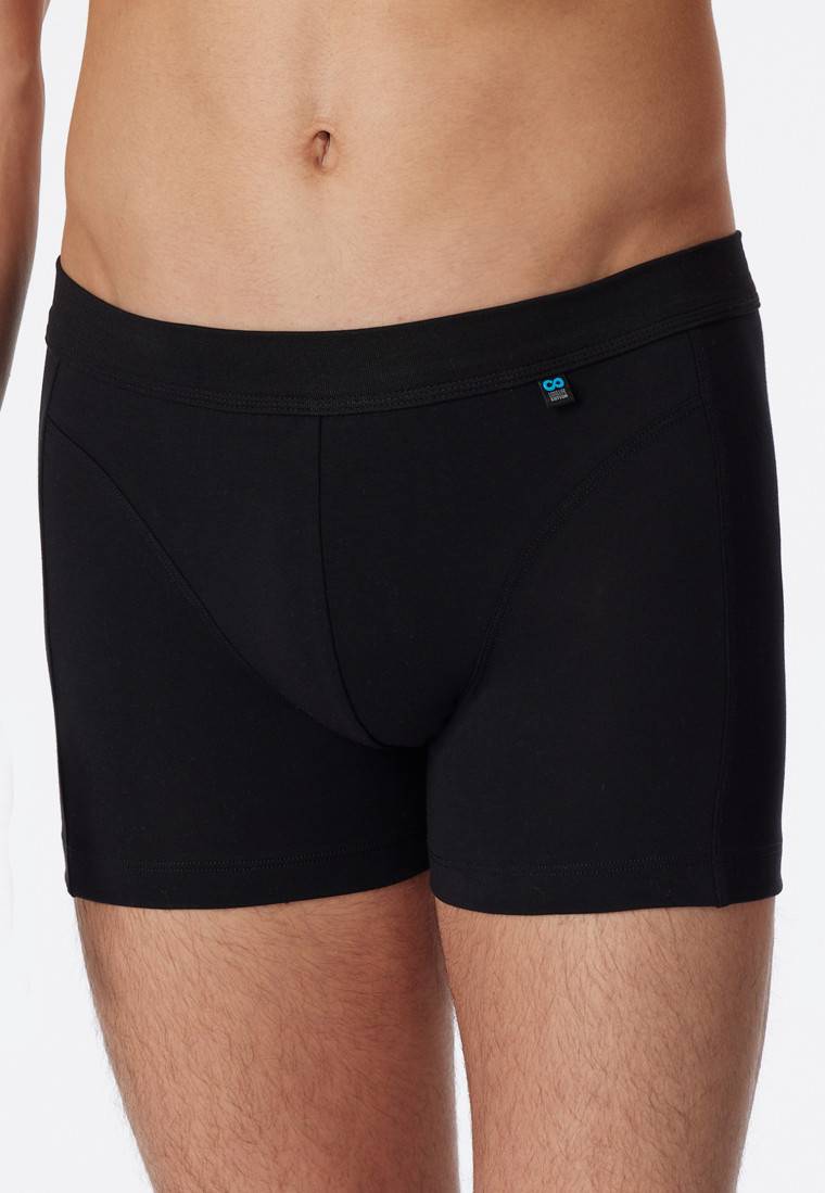 Schiesser Shorts schwarz - Long Life Cotton Räumungsverkauf