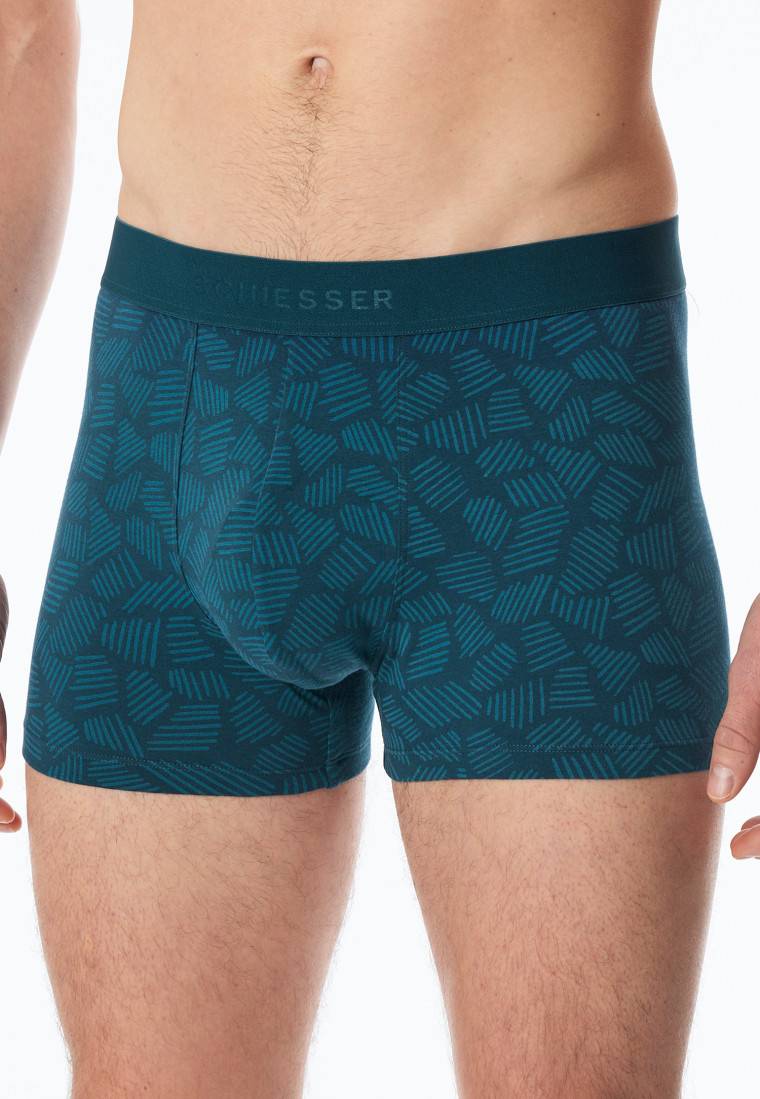 Schiesser Shorts 3er-Pack Organic Cotton Webgummibund uni/gemustert mehrfarbig - 95/5 Tiefpreis
