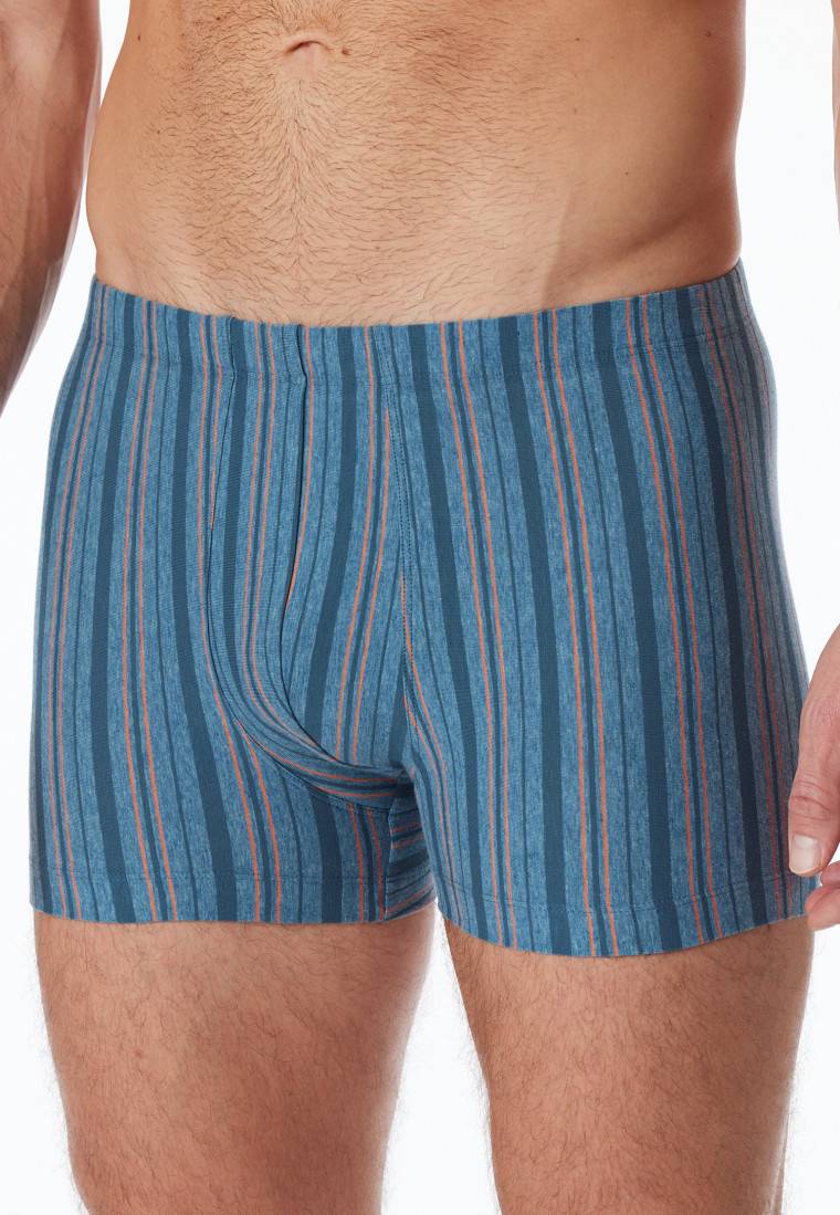 Schiesser Shorts blau-meliert gestreift - 95/5 Neueste Stile