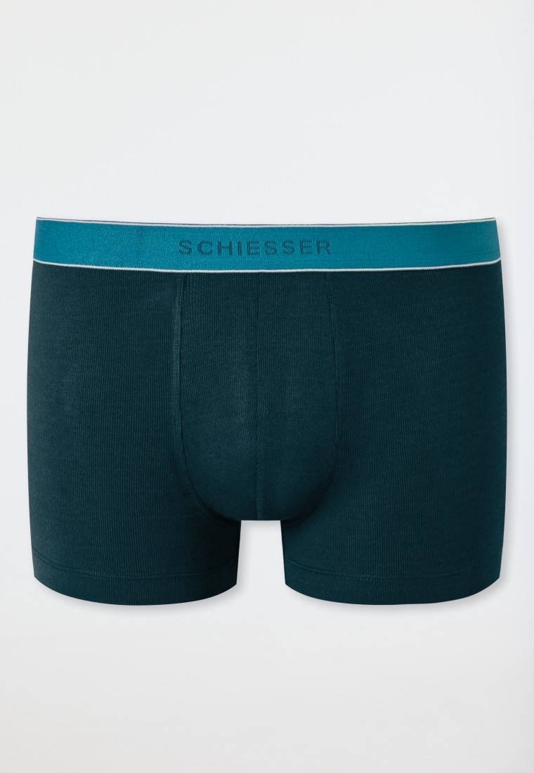 Schiesser Shorts Modal gestreift petrol - Duality Function Bis zu 65% Rabatt