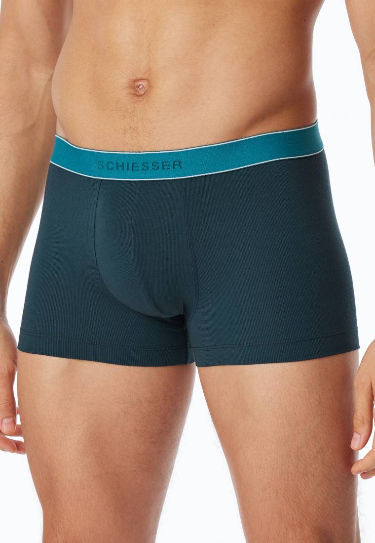 Schiesser Shorts Modal gestreift petrol - Duality Function Bis zu 65% Rabatt