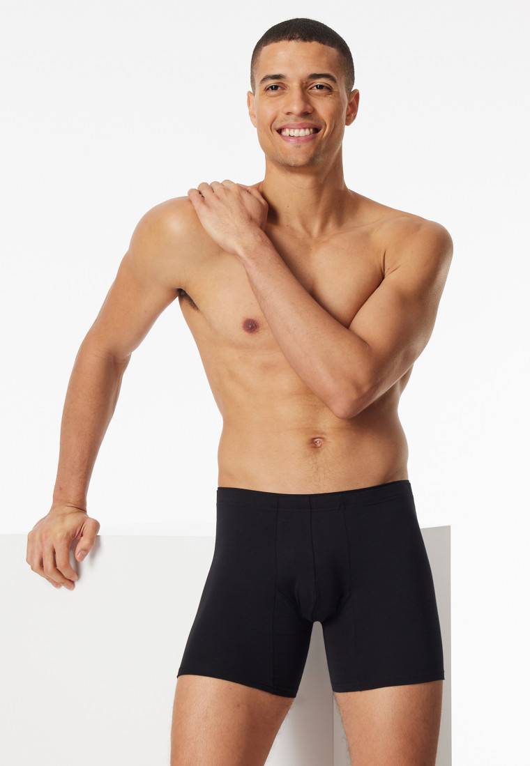 Schiesser Shorts schwarz - Premium Cotton Riesige Rabatte
