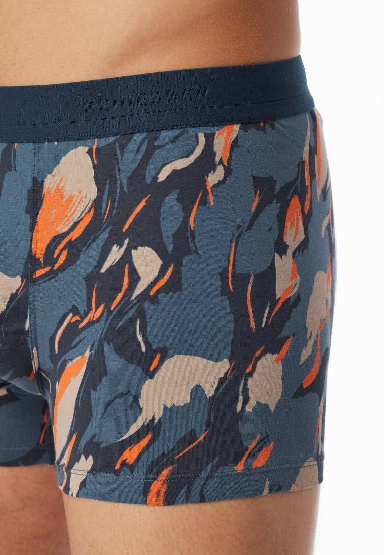 Schiesser Shorts atlantikblau gemustert - 95/5 Fabrikladen