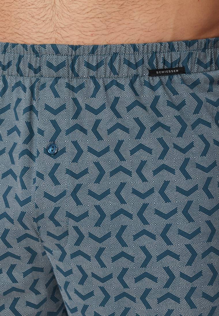 Schiesser Boxershorts 2er-Pack Jersey uni gemustert - Boxershorts Multipacks Begrenzt auf 3 Tage