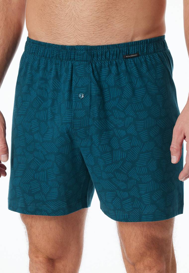 Schiesser Boxershorts 2er-Pack Jersey uni gemustert - Boxershorts Multipacks Speichern exportieren