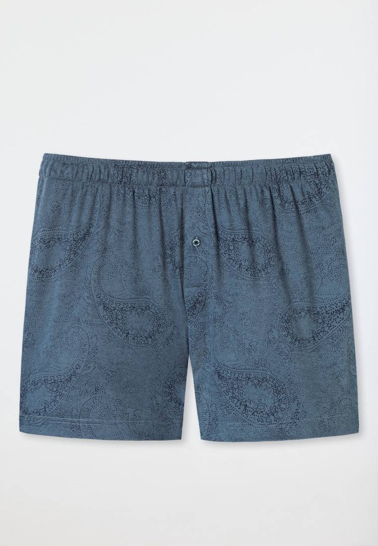Schiesser Boxershorts Interlock Paisley nachtblau - Fine Interlock Hotsell