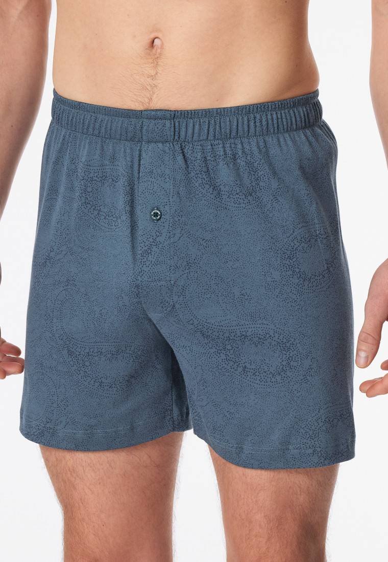 Schiesser Boxershorts Interlock Paisley nachtblau - Fine Interlock Hotsell