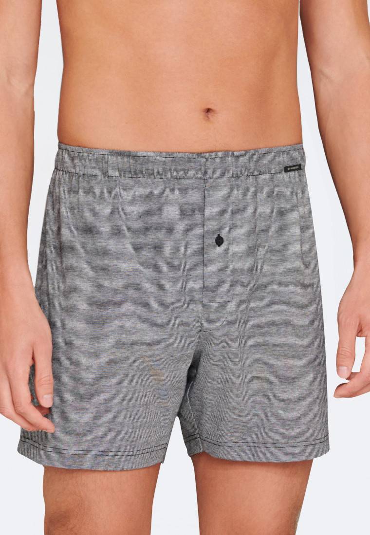 Schiesser Boxershorts 2er-Pack Jersey schwarz/ grau - Boxershorts Multipack Meist gekauft