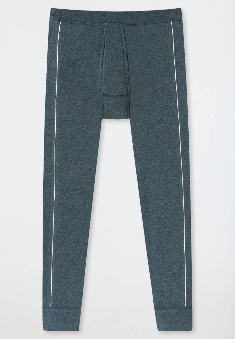 Schiesser Hose lang blau-meliert - Comfort Fit Sonderangebot