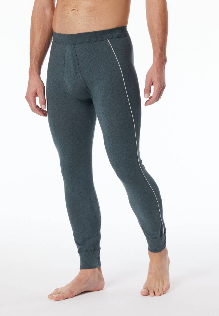 Schiesser Hose lang blau-meliert - Comfort Fit Sonderangebot