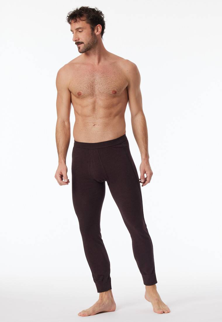 Schiesser Hose lang braun-meliert - Comfort Fit Günstig kaufen