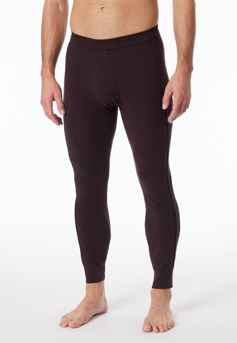 Schiesser Hose lang braun-meliert - Comfort Fit Günstig kaufen