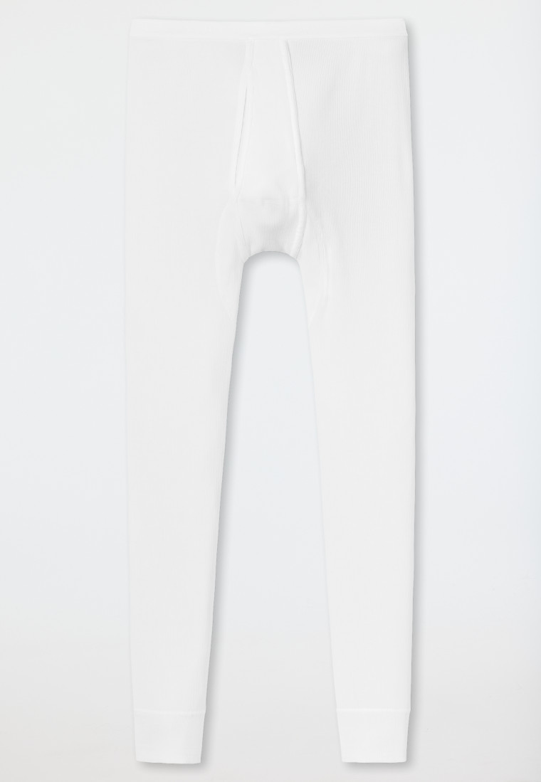 Schiesser Unterhose lang mit Eingriff weiß - Original Doppelripp Flash Sale