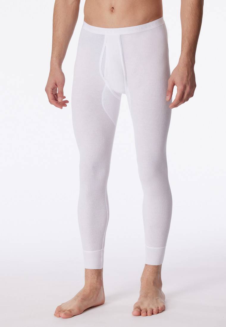 Schiesser Unterhose lang mit Eingriff weiß - Original Doppelripp Flash Sale