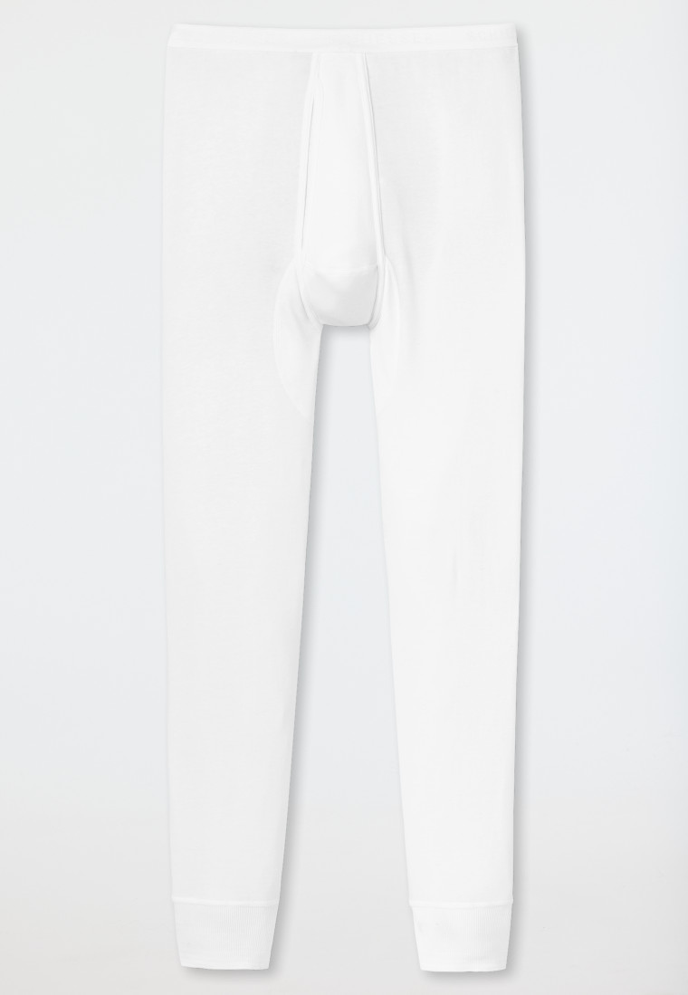 Schiesser Unterhose lang mit Eingriff weiß - Original Feinripp Begrenztes Angebot