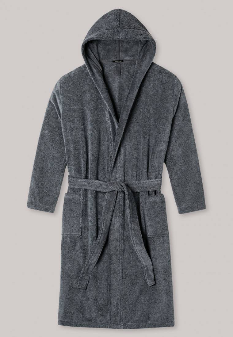 Schiesser Bademantel Frottee grau - Essentials Cyber Monday