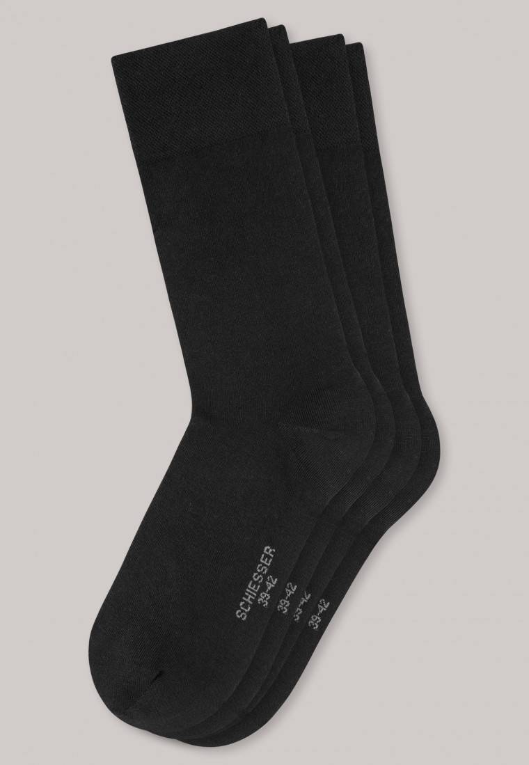Schiesser Herrensocken 2er-Pack schwarz - Long Life Cool Online Outlet