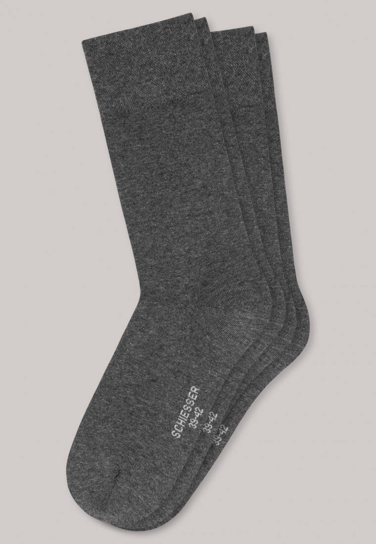 Schiesser Herrensocken 2er-Pack anthrazit melange - Long Life Cool Zeitlich begrenztes Angebot