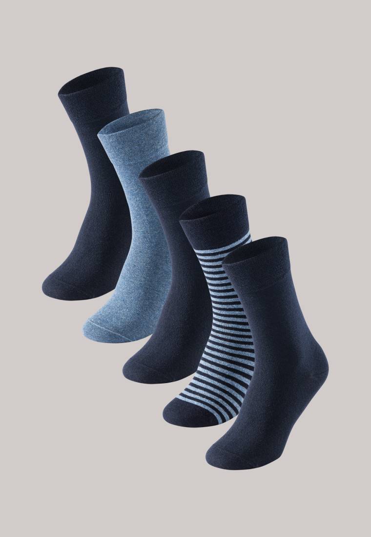 Schiesser Herrensocken 5er-Pack stay fresh nachtblau-graumeliert - Bluebird Tiefpreis