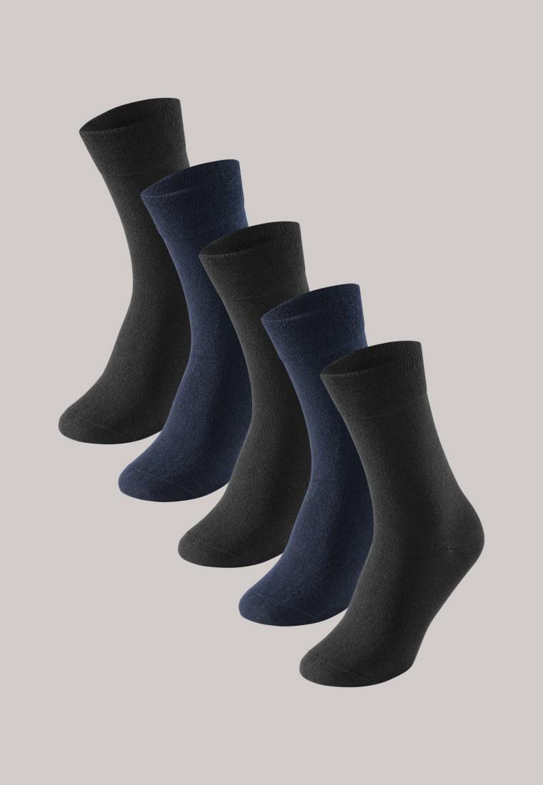Schiesser Herrensocken 5er-Pack stay fresh nachtblau-schwarz - Bluebird Begrenzte Freigabe