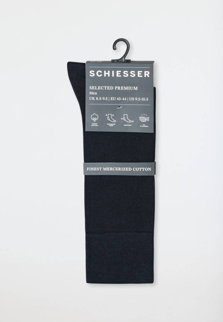 Schiesser Herrensocken merzerisierte Baumwolle nachtblau - selected! premium Bis zu 50% Rabatt
