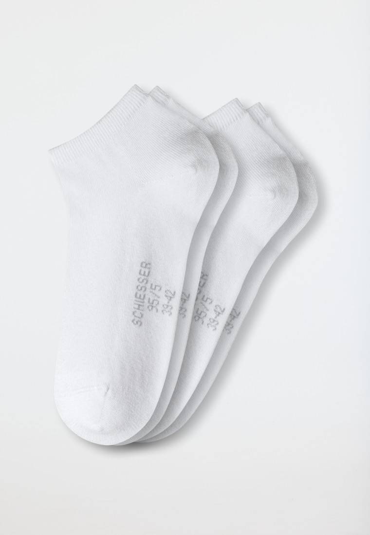 Schiesser Herrensneaker 2er-Pack Organic Cotton weiß - 95/5 Nur noch ein Tag übrig