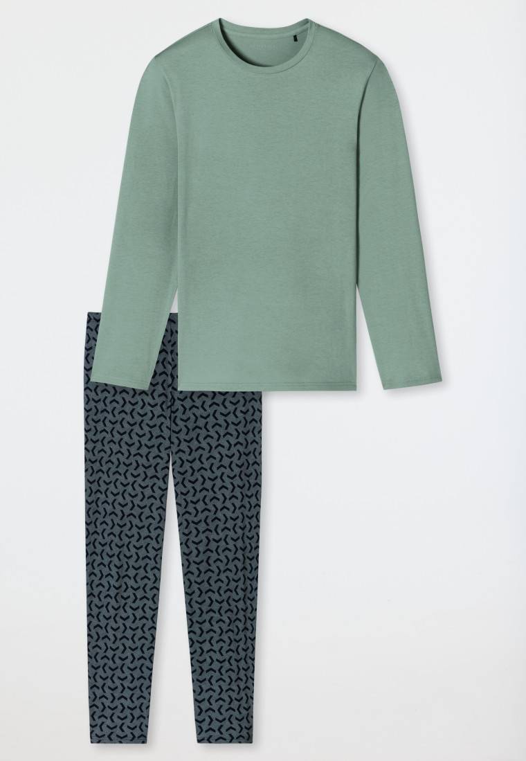 Schiesser Schlafanzug lang linde - Casual Essentials zollfrei