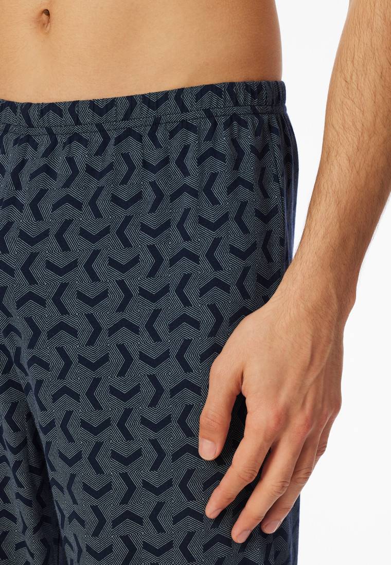 Schiesser Schlafanzug lang linde - Casual Essentials zollfrei