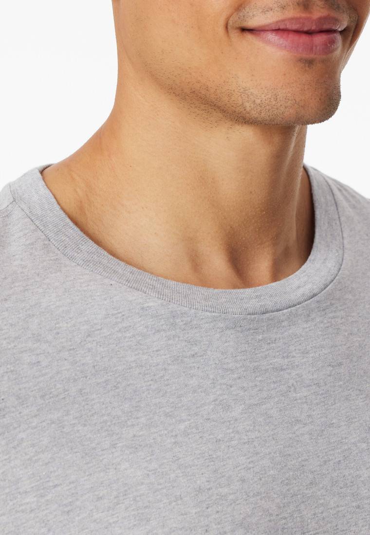 Schiesser Shirt langarm grau-meliert - Mix+Relax Große Rabatte