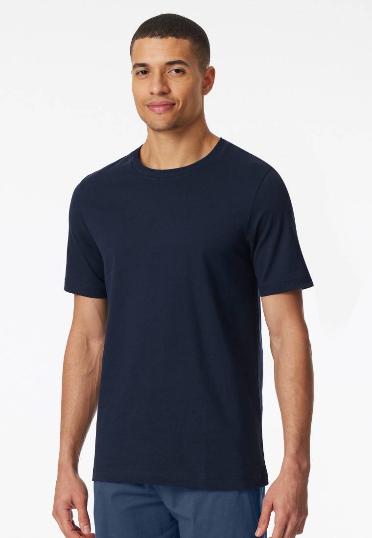 Schiesser Shirt kurzarm nachtblau - Mix+Relax Neuheiten