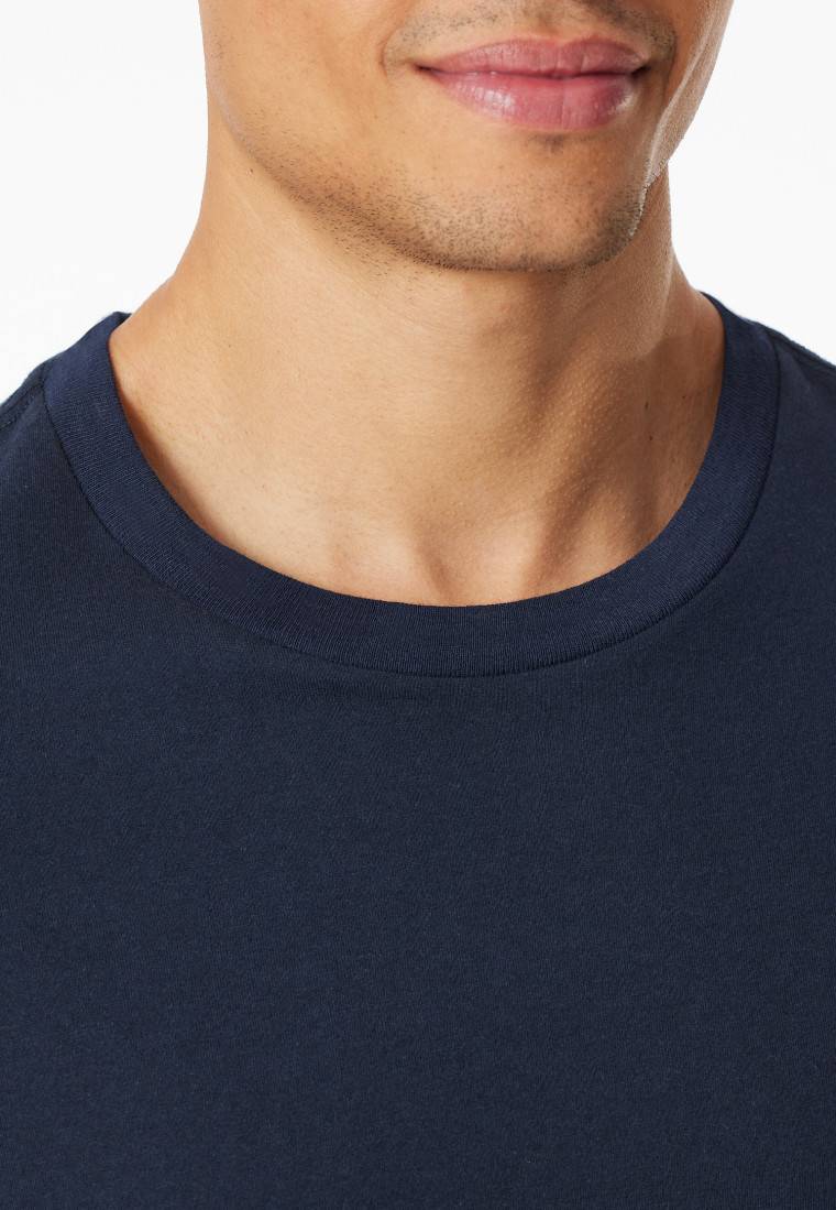Schiesser Shirt kurzarm nachtblau - Mix+Relax Neuheiten