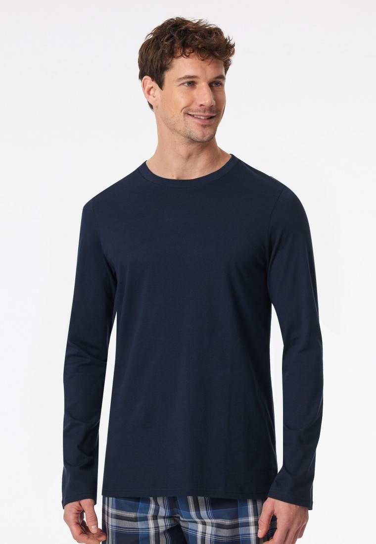 Schiesser Shirt langarm nachtblau - Mix+Relax Bestseller