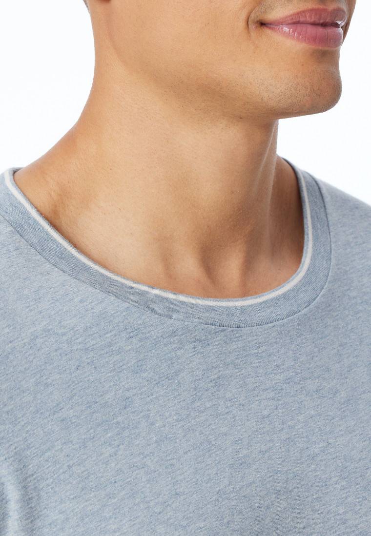 Schiesser Shirt langarm jeansblau meliert - Mix+Relax Saisonale Angebote