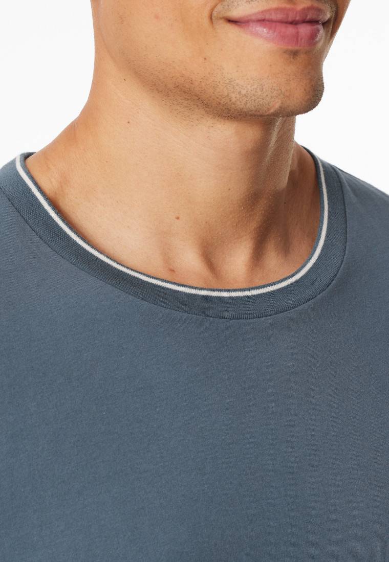 Schiesser Shirt langarm jeansblau - Mix+Relax Sonderangebote