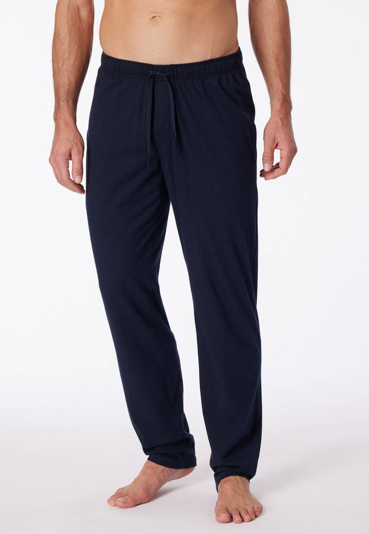 Schiesser Loungehose lang Jersey dunkelblau - Mix+Relax Nur noch ein Tag übrig